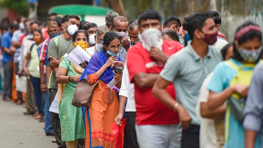 Bhalla suggested stepping up contact tracing, vaccination drives and Covid appropriate behavior in geographical areas having higher infection. Credit: PTI File Photo