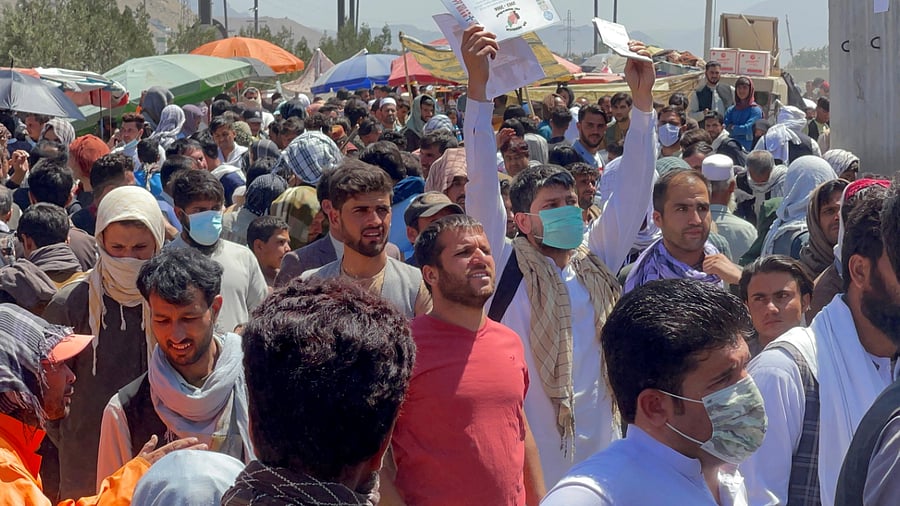 Tens of thousands of people have been fleeing Afghanistan since the Taliban came to power as foreign forces withdraw. Credit: Reuters Photo