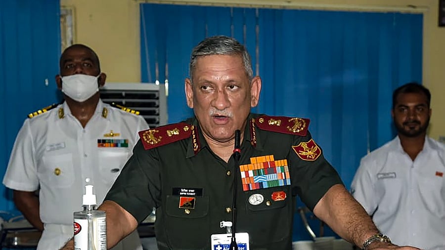 CDS Bipin Rawat. Credit: PTI file photo