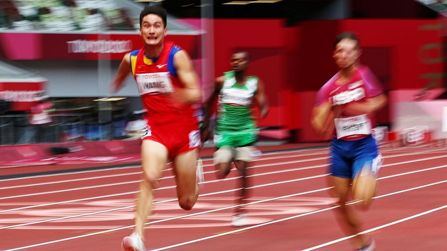 Athletics underway at the Tokyo Paralympics. Credit: Reuters Photo