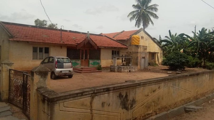 Judge B V Nagarathna's house at Engalaguppe village in Pandavapura taluk of Mandya district. Credit: DH Photo