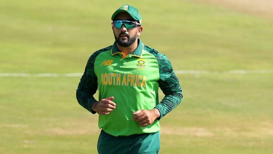 Shamsi isthe world no. 1 ranked T20I bowler in ICC rankings. Credit: Twitter/@shamsi90