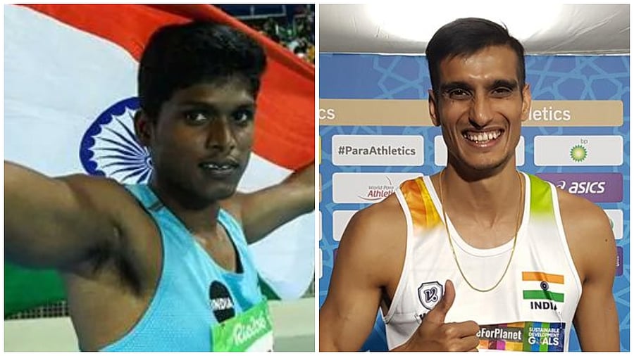 Mariyappan Thangavelu and Sharad Kumar. Credit: Twitter/@IamHarshDeshwal