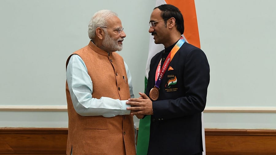 PM Modi meeting Adana. Credit: Twitter Photo/@NarendraModi