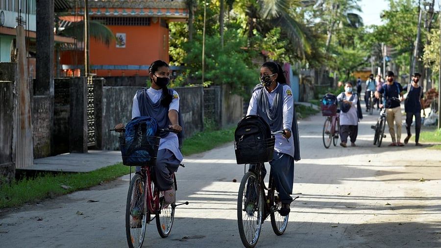 Schools reopen in Guwahati. Credit: Reuters Photo