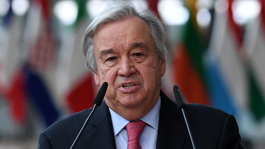 United Nations Secretary-General Antonio Guterres. Credit: AFP File Photo