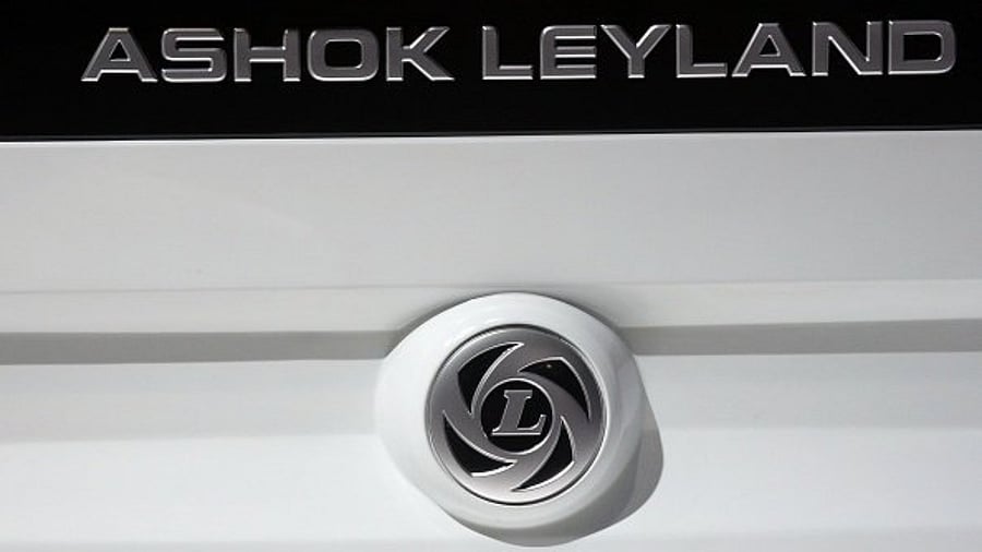 Logo of Hinduja Group flagship firm Ashok Leyland. Credit: Getty Images