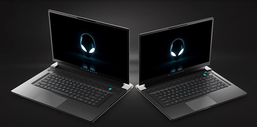 The new Alienware X15 and X17 series PCs. Credit: Dell 