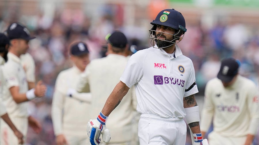 Virat Kohli made 50 off 96 balls. Credit: AP Photo