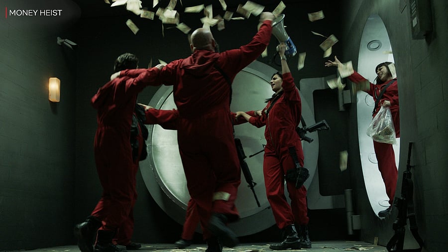 A still from 'Money Heist'. Credit: Twitter/@NetflixIndia