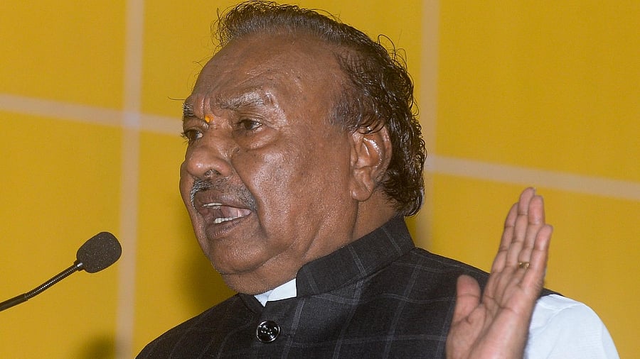 KS Eshwarappa. Credit: DH File Photo