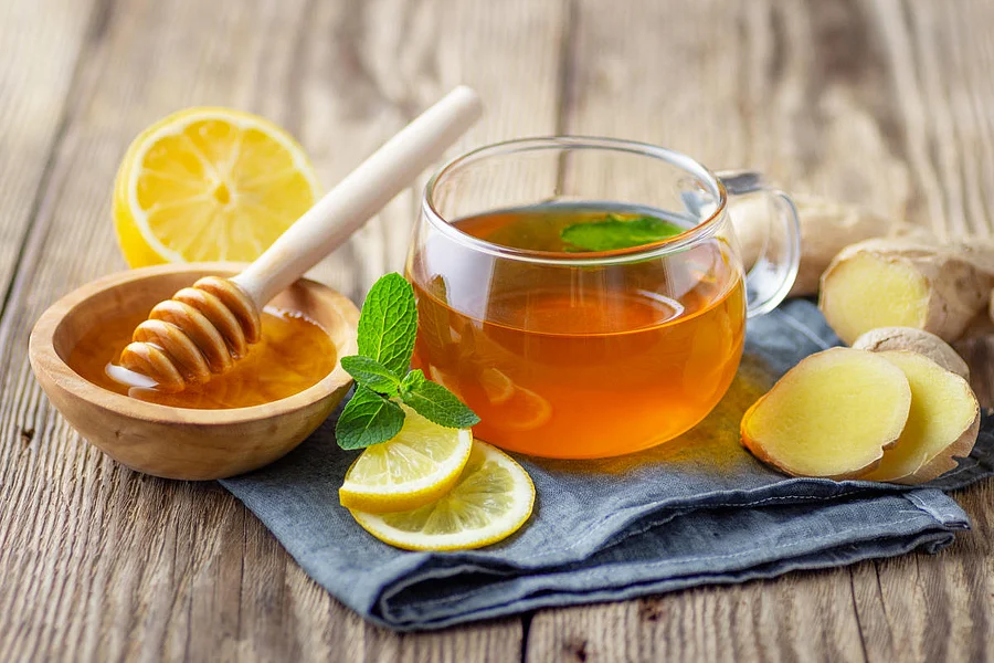 A cup of ginger tea