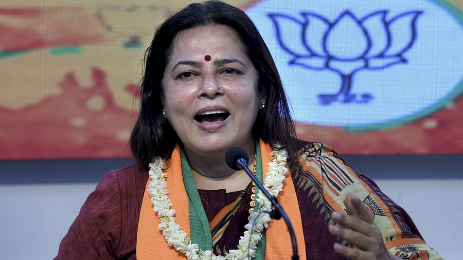 Minister of State for External Affairs Meenakashi Lekhi. Credit: PTI Photo