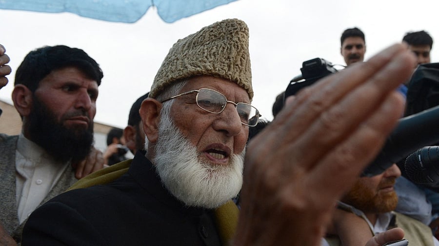 Geelani in 2015. Credit: AFP File Photo