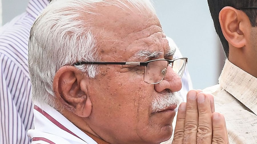 Haryana CM Manohar Lal Khattar. Credit: PTI File Photo