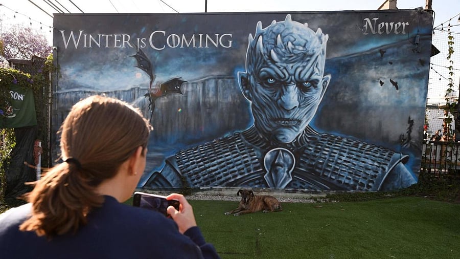 File Photo of a "Game of Thrones" mural. Credit: AFP Photo