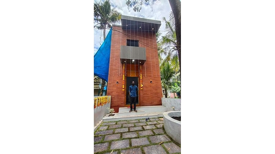 A contemporary elevation makes the 700 square feet house all the more attractive. Credit: DH Photo