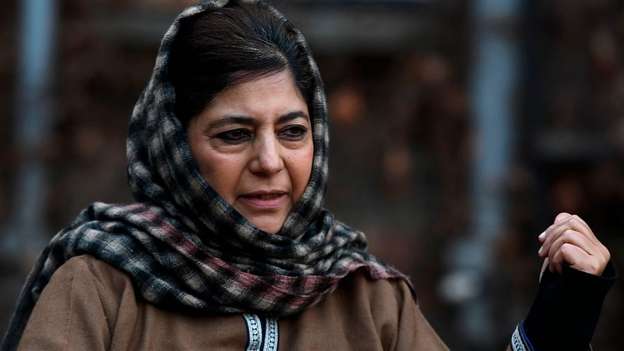 PDP president Mehbooba Mufti. Credit: AFP Photo