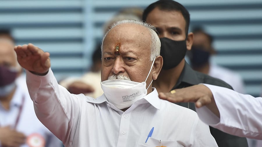 RSS Chief Mohan Bhagwat. Credit: PTI Photo