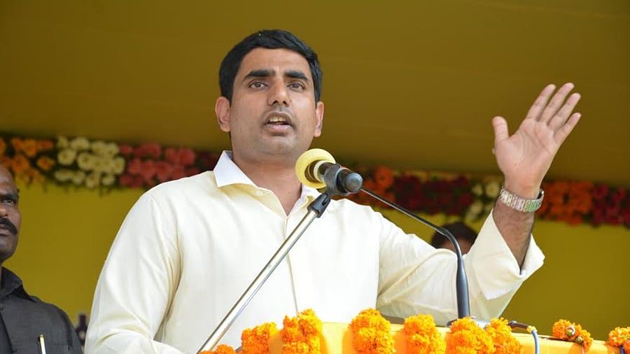 TDP national general secretary Nara Lokesh. Credit: DH file photo