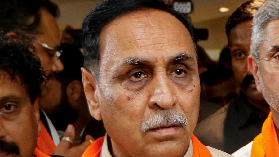 In a sudden development, chief minister Rupani resigned on Saturday. Credit: PTI Photo