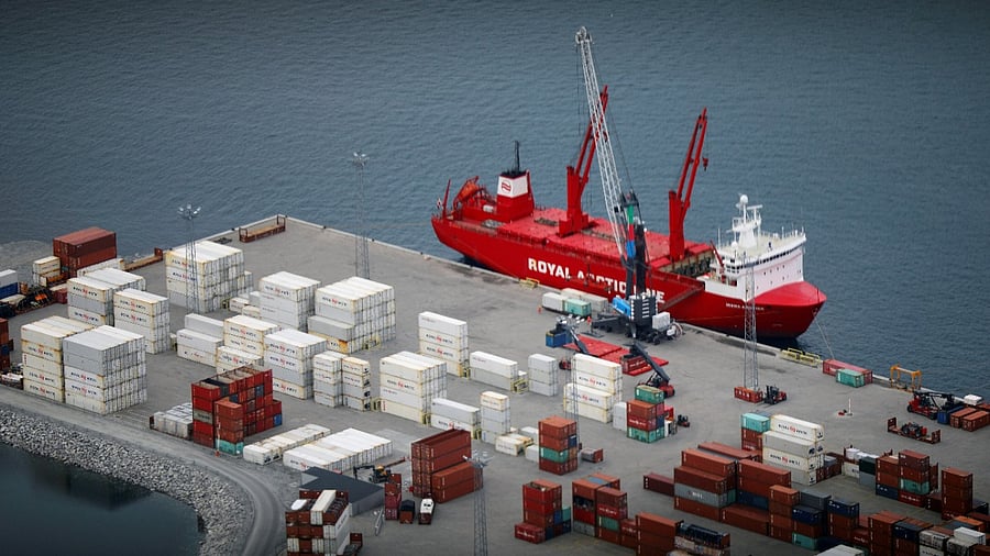 Container port in Nuuk, Greenland. Credit: Reuters Photo