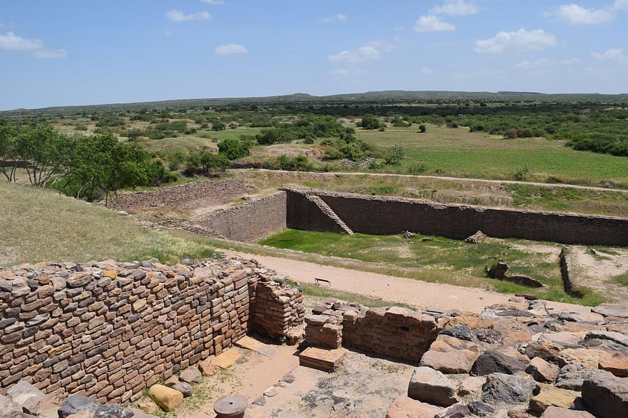 The stepwell leading into the ancient ruins of an artificially constructed reservoir. PHOTOS COURTESY WIKIPEDIA
