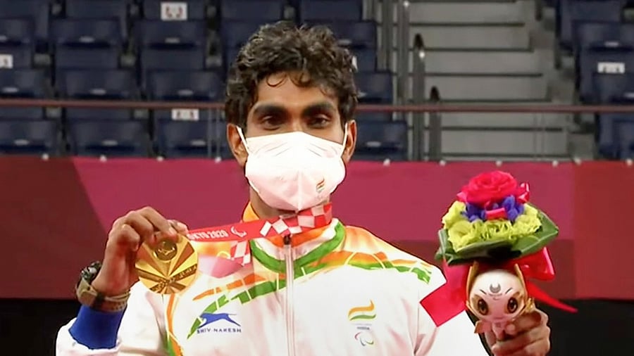 Paralympics gold medallist Pramod Bhagat. Credit: PTI Photo