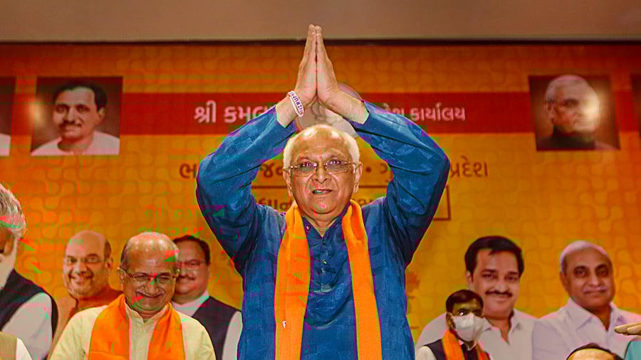 Senior BJP leader Bhupendra Patel. Credit: PTI Photo