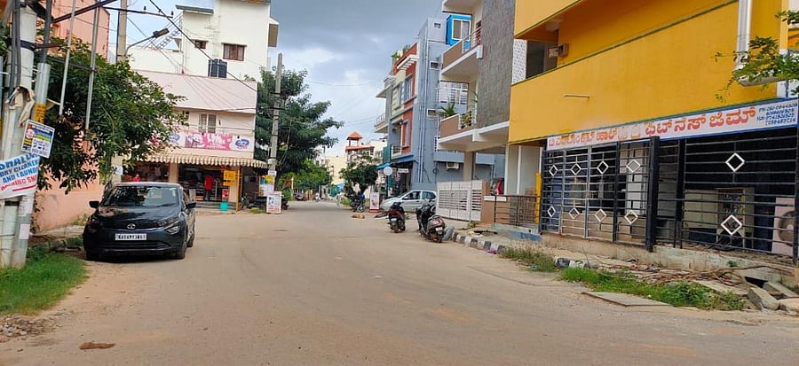 Agara Main Road, where a gang of four committed four crimes on one night. Photo credit: Binoj Sebastian.
