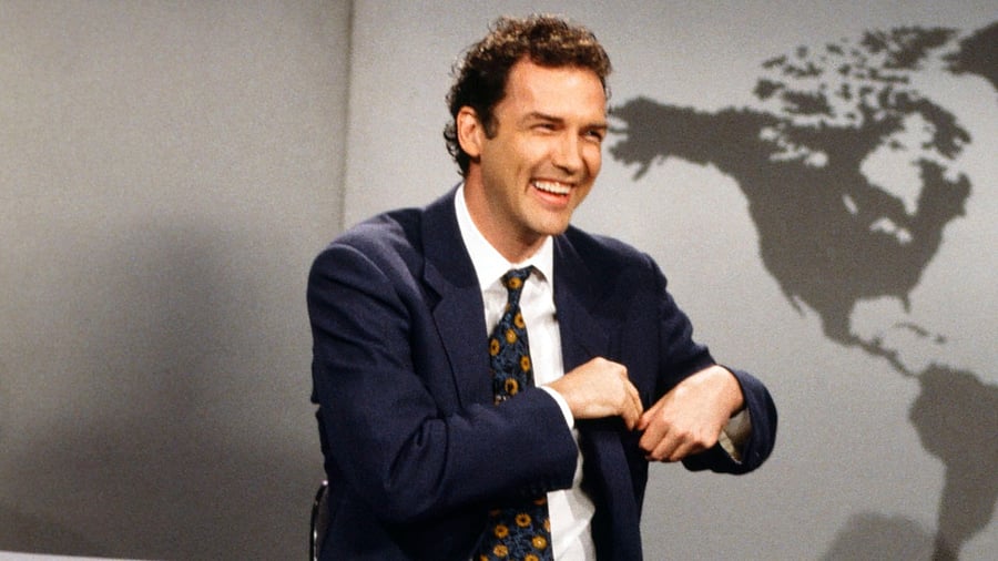 US comedian Norm Macdonald on SNL. Credit: Twitter/@nbcsnl