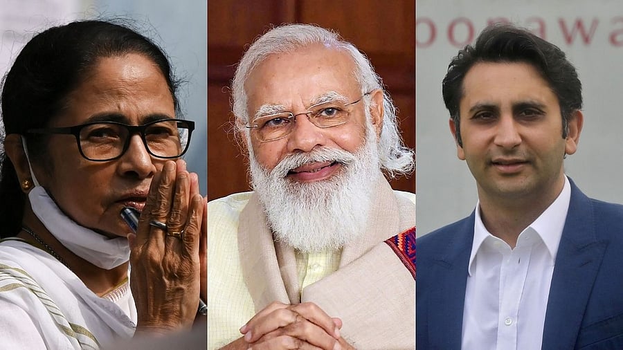 PM Modi, Mamata Banerjee and Adar Poonawalla have been named among the 100 most influential people of 2021 by Time magazine. Credit: Reuters/AFP/PTI File Photos
