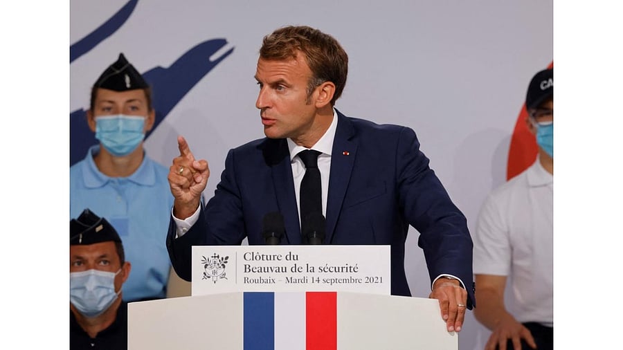 French President Emmanuel Macron. Credit: AFP Photo