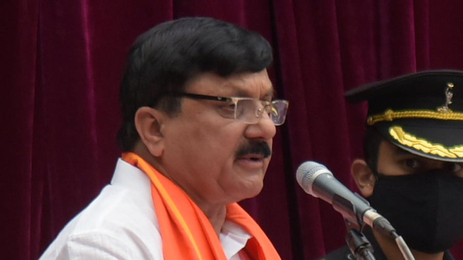 Home Minister Araga Jnanendra piloted the Bill for the consideration of the House. Credit: DH Photo