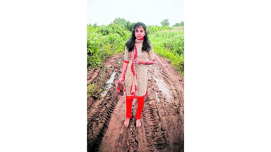R D Bindu, a teacher at Kudalasangama in Bagalkot district, has decided to put off her marriage till H Rampura gets a motorable road.