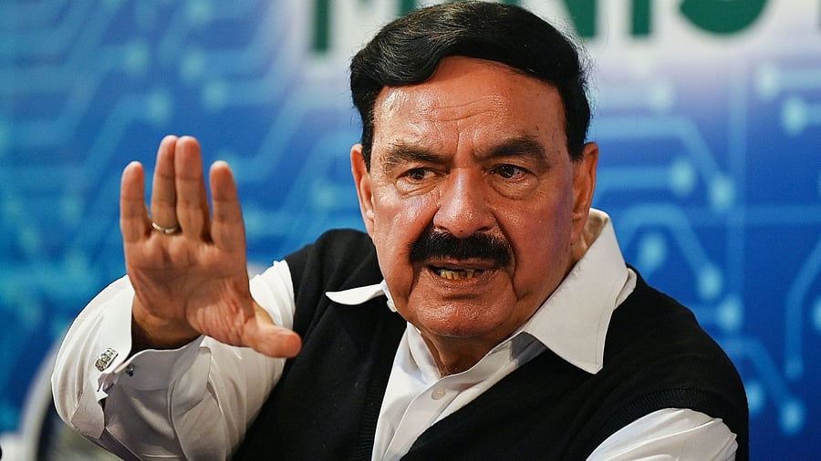 Pakistan Interior Minister Sheikh Rashid Ahmed. Credit: AFP Photo