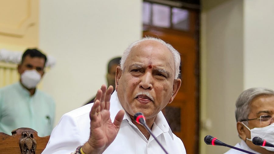Former Karnataka Chief Minister B S Yediyurappa. Credit: PTI Photo