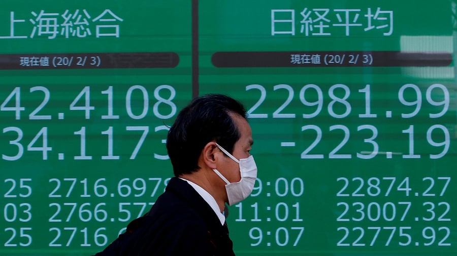 Japan's Nikkei was shut, but futures were 400 points below the Friday cash close. Japan's Nikkei was shut, but futures were 400 points below the Friday cash close. Credit: Reuters Photo