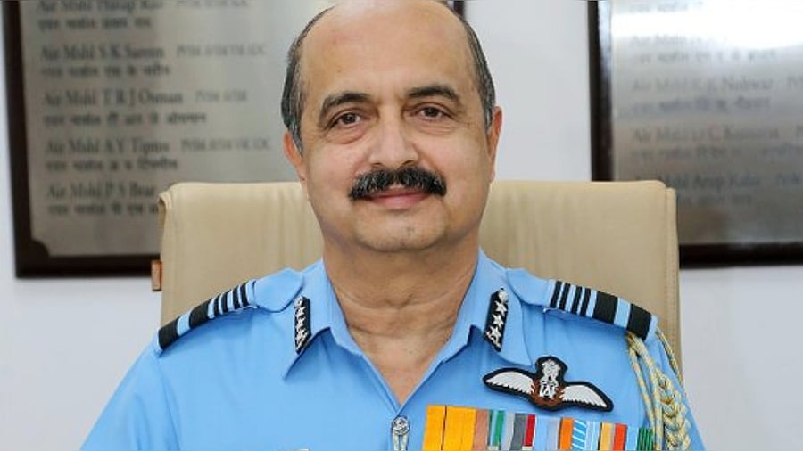 Air Marshal VR Chaudhari. Credit: Twitter/ @neeraj_rajput