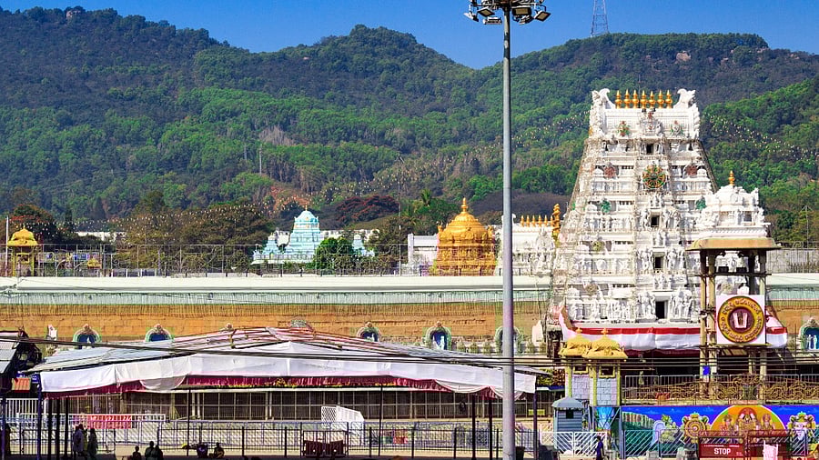 <div class="paragraphs"><p>A view of the Tirumala temple. </p></div>