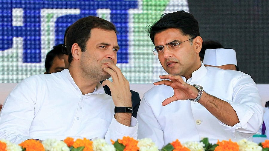 Rahul Gandhi (L) and Sachin Pilot. Credit: PTI File Photo