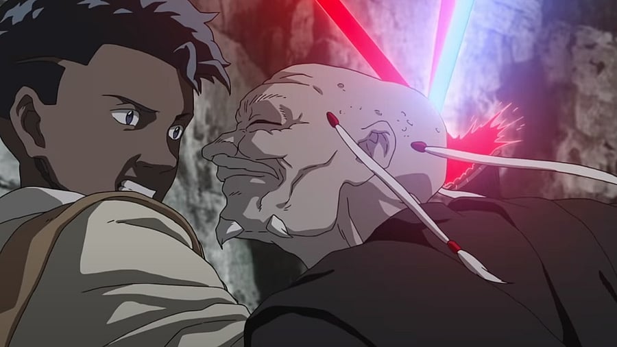 In becoming an anime, Star Wars opens up a new set of wings by blending Eastern sensibilities and Western concepts. Credit: Disney+/YouTube