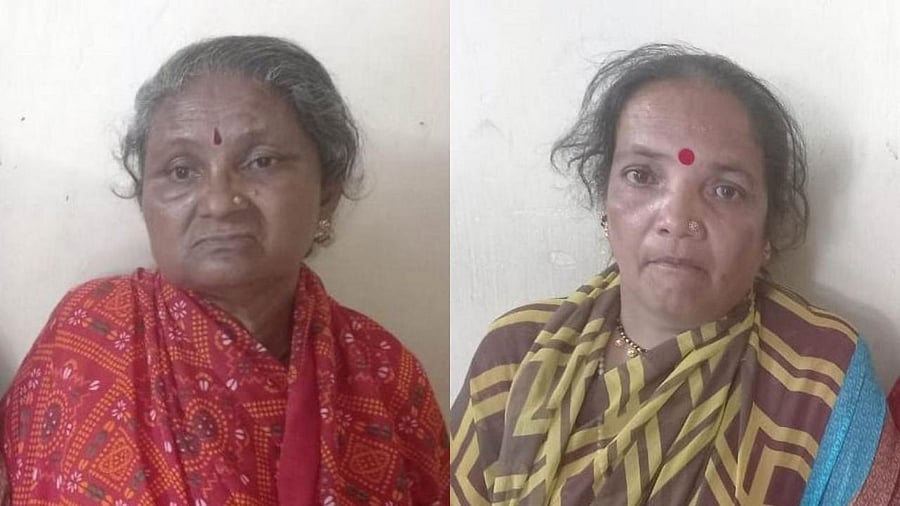 Gold coins, two genuine and 57 fake, were recovered from the women, police say. Credit: DH Photo