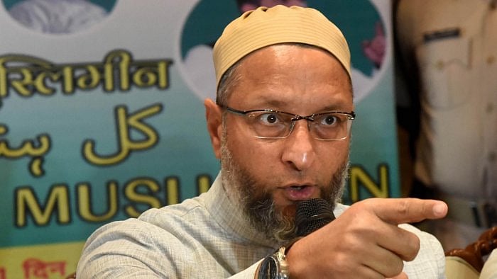 All India Majlis-e-Ittehadul Muslimeen's Asaduddin Owaisi. Credit: PTI Photo