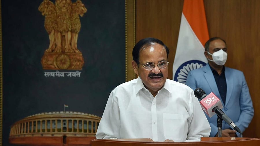 Vice President M Venkaiah Naidu. Credit: PTI photo