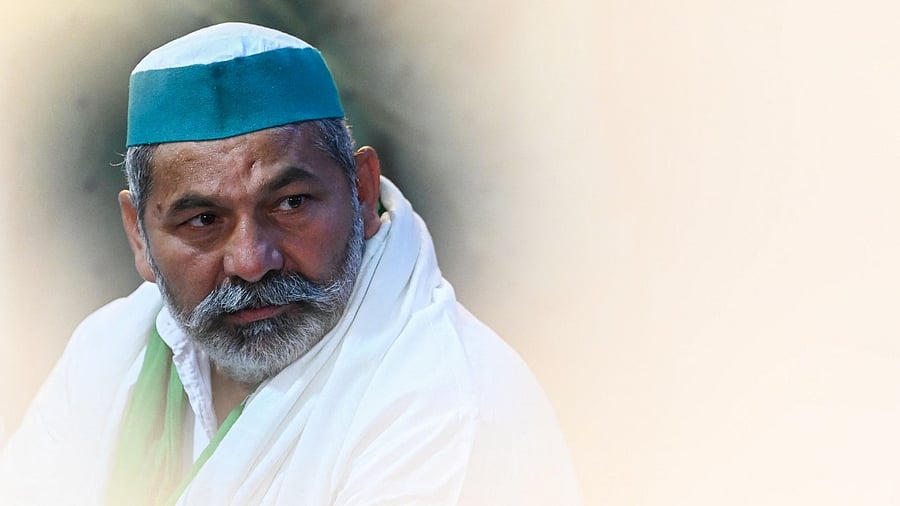 Bharatiya Kisan Union (BKU) leader Rakesh Tikait. Credit: AFP Photo