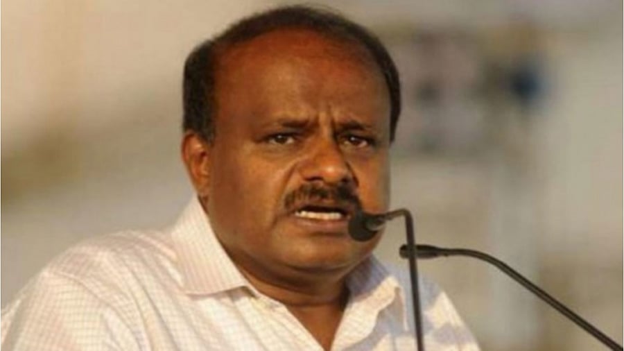 Former chief minister H D Kumaraswamy. Credit: DH File Photo