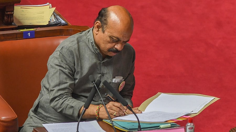 Karnataka CM Basavaraj Bommai. Credit: DH Photo/S K Dinesh