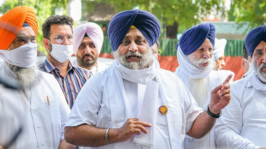 SAD chief Sukhbir Singh Badal. Credit: PTI Photo