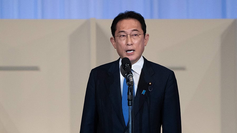 A former LDP policy chief, Kishida sought to capitalise on public discontent over Suga's response to the pandemic, which has seen his government's approval ratings slump to record lows. Credit: AFP Photo